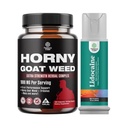Bundle of Horny Goat buruienilor pentru barbati - Extra Putere Suplimentul masculin, și Lidocaină Desensibilizarea topic Spray control apogeu pentru performanță de durată mai lungă - Boost rezistenta si rezistenta actioneaza rapid
