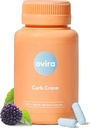 Suplimentele Ovira Curb Cravings - Conține CHRONOBLOCK, capsule de suport energetic, Suplimente nutriționale pentru bărbați și femei, Crom-100mg