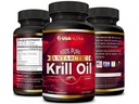 Antarctica Krill Oil Softgels 100% Pur cu Omega-3 EPA DHA Astaxantină 1000mg pe zi (2 Softgels). Made in The USA
