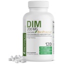 Suplimentul DIM Bronson 200 MG Diindolymetan cu BioPerine pentru absorbţie îmbunătăţită, Metabolizarea estrogenului şi menţine nivelurile de hormon echilibrat, 120 Capsule vegetariene