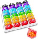 Organizator de pastile lunar 1-time a-Day: 30 zile Organizator de pastile cu etichete, Portabil cutie lunar Pilula, Luna Deținătorul de pastile pentru vitamina, Medicina, Ulei de pește, Suplimente