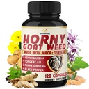 BMVINVOL Horny Goat buruieni pentru bărbați și femei cu Maca, Tribulus, Ginseng, Ashwagandha, Tongkat Ali - 120 capsule pentru 4 luni de aprovizionare