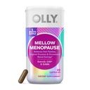 OLLY Mellow Menopause Suplimente pentru femei, Suportă Flash-uri fierbinți, Uscăciune vaginală și Swings de modă ocazională,* Estro-G100®, GABA, Capsule Vegan, 1 lună de aprovizionare - 30 Conte