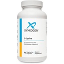 Capsulele XYMOGEN L-Lysine 1000mg - Suplimentul Aminoacid pentru susținerea sintezei de colagen, oferă echilibru la o doză mare de Arginină (90 capsule)