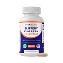 Vitamatic Slippery Elm Bark 10000 mg echivalent Per Serving (din 20:1 Extract 500 mg), Made with Peppermint, DGL, & Aloe Vera - 180 Veg Capsules, and Concentrated 20X Potency