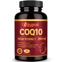 CoQ10 200 mg Softgels cu PQQ & Omega 3, Coenzima de absorbţie maximă Q10, Antioxidant puternic pentru Heart & Energy Health, 120 Conte, 4 Luna de aprovizionare, non-GMO