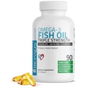 Bronson Omega 3 Fish Oil Triple Force 2720 mg, High EPA 1250 mg DHA 488 mg, Non-GMO Heavy Metal Testat, 90 Softgels