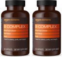 Elemente B Complex, potenta ridicata, 83% intreaga mancare cultivata, sustine metabolismul imunitar si normal al energiei, Vegan, 65 capsule, 2 luni de aprovizionare (Pachet mai Vary) (Pachet de 2)