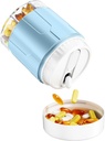 Odaro Extra Large Pill Organizator, Travel Pill Box Organizator, Daily Medicine Organizator şi Depozitare 7 Compartiment pentru Hold Medicine, Vitamina şi Supliment - Albastru