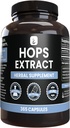 Ingrediente originale pur extract Hops (365 capsule) Nu magneziu sau umpluturi de orez, întotdeauna pur, Lab verificat