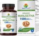 Brieofood Organic Manjista 1500mg, 45 Servings, Vegetarian, Gluten Free, 90 Vegetarian Tablets