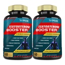 2 Pachete de 60 capsule Suplimente testosteron pentru barbati, echivalent cu 10000 mg - Rezistenta naturala, rezistenta si supliment de forta - cresterea muschilor, cresterea performantei, energie