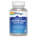 SOLARAY O dată pe zi Active Man Multivitamine - Cellular Energy and Immune Supplement w/Vitamina D, Vitamina C, B12, B6, Zinc, luteină, enzime digestive, alimente întregi, 60-Day Guarantee, 90 Servings