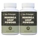 Principiul Zen Moringa Organic Oleifera. Ultra-Premiu. Oferă un impuls de energie naturală și multi-vitamin. Un Superfood crud, Vegan, fără OMG şi gluten gratuit. 360 capsule.