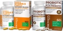 Probiotic Bronson 50 Miliarde CFU + Prebiotic cu polifenoli de mere și extract de fructe de ananas + vitamina B Complex de eliberare susținută