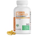 Complex de vitamine Bronson B cu vitamina C - Immune Health, Energy Support & Nervosis System Support - Ne-GMO, 360 Capsule vegetariene