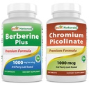 Cele mai bune naturale Berberine Plus 1000mg & Crom Picolinat 1000mcg