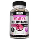 Kaya Naturals Femei's Multivitamine, Global Healthy Antioxidant, and Immune Support, Vitamine A, D, C, E, Biotin, Folic Acid, & Multi-Mineral, Energy & Metabolism Vitamin Supplement 60 Count