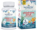 Nordic Naturals Childrens DHA, căpșuni - 360 Mini Geluri moi masticabile pentru copii - 250 mg Omega-3 cu EPA & DHA - Dezvoltarea și funcția creierului - Non-GMO - 90 Servings