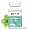Melatoane EZ Dissolvabile Melatonina, 5 mg, Sugar-Free, 2-Lonth Supply Supply, Cool Mint-Flavored - 1 ambalaj