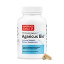 Agaricus Bio 600 mg, Activitatea celulelor ucigaşe naturale - UŞA-Grown Organic Agaricus Blazei Murill Mushroom pentru Suport Imun, Ficat & Cellular de sănătate, Suplimente Beta Glucan ridicat, 60 Capace