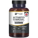 Capsule Charcoal activate - 200 capsule Vegan de înaltă rezistență - 2000 mg per Serving I Made in the UK by Prowise Healthcare