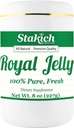 Stakich Fresh Royal Jelly - Pure, All Natural - No Additives/Flavors/Preservatives Added - 8 Ounce (227 Gram)