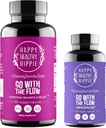 Happy sănătos Hippie Du-te cu fluxul Menopauza suport & Du-te cu fluxul de hormon echilibru pentru femei (180ct)