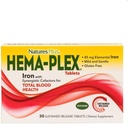 NaturasPlus Hema-Plex fier - 30 comprimate lente-release, pachet de 3 - Total de sange sanatate - 85 mg de fier Chelated - Cu vitamina C & Bioflavonoids - non OMG, vegetarian & Gluten gratuit - 90 de serviri totale