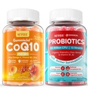 NEISS Sugar-Free CoQ10-250mg / 500mg Gume umplute +Sugar Free Probiotics Gumies