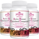 1500mg Liposomal Active Hexose Cor related Supplement,360 Soft Gels Beta-Glucans with Natural Mushroom Extract, Immune System, Ficat Function, Mentineti activitatea celulelor T-Cell & Killer