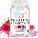 3000 MG Creatină Monohidrat pentru femei și bărbați, pastile de Creatină cu BCAA & Colagen hidrolizat Chews Createn tablete pentru performanță & recuperare, Putere, Aroma de fructe Dragon, 90 comprimate