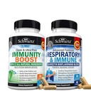 BioSchwartz Respiratory & Immune Lung Supplement with Quercetin (1 lună de aprovizionare) Plus 17 in 1 Immune Supplement Supplement with Antioxidants (1 lună de aprovizionare)