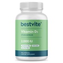 BESTVITE Vitamina D 2000 UI (240 capsule) - Fără stearates - fără OMG-uri - fără gluten
