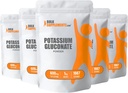 BulkSupplements.com Pudră de Gluconat de potasiu - Supliment de potasiu, Supliment mineral - Gluten gratuit, 600 mg per Serving, 5kg (11 lbs) (Pachet de 5)