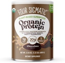 Four Sigmatic Organic Plant-Based Protein Powder Creamy Cacao Protein with Lion’s Mane, Chaga, Cordyceps and More | Clean Vegan Protein Elevated for Brain Function and Immune Support | 21.16 oz
