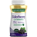 Gumiile lui Nature Bounty Elderberry, Suplimentul dietetic, Sprijină Sănătatea Imună, Conține vitamina A, C, D, E și Zinc, 100 mg, 120 Gume