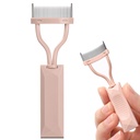 Geană Comb Separator, Arc Proiectat Lash Definitor Comb Machiaj Mascara Comb Aplicator cu capac, Eye Coosmetic Brush Tool (Roz dezbracat)