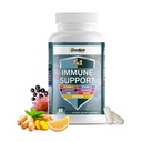 GreeNatr Immune Supplement with Vitamina C, D3, Zinc 50mg, Querbetin, Echinacea Purpurea, Sambucus Elderberry and Ginger for Complete Immune Defense - 60 Capsule (1 flacon)