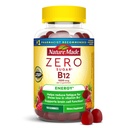 Nature Made Zero Sugar Energy Vitamina B12 Gummies 1000 mcg per Serving, B12 Vitamine, Energie de suport metabolic, Aspartame gratuit, 110 Sugar Free Gummies, 55 de zile de aprovizionare