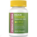 Noor Vitamine Halal Vitamine prenatale cu DHA și acid folic, Vitamine esențiale, Ginger la Soothe Stomacul mamei, Fier de călcat, Softgels, Vitamina prenatală înainte / în timpul / Post Sarcina (1 lună de aprovizionare)