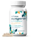 Apigenin Supplement for Rest and Relaxation Support - 50mg Apigenin per capsulă cu glicinat de magneziu 275mg L- Theanin 100mg GABA 100mg - 98% Ultra-High Puritate