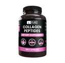 INGREDIENTE ORIGINALE Pure Colagen Peptides (365 capsule) No Magneziu or Rice Fillers, Always Pure, Lab Verified