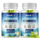 L-Theanine Gummies 400mg, Chewable Theanine Supplement for Adulți & Kids 4+, Natural Stress Relief, ZZZ & Focus Supplement, Vegan, Low Sugar, Non-Drowsy, Lemon Flavor, 120 Chewables