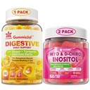 Bundle: Ginger Chews Supplement Gummes & Inositol Gummies Ideal 40:1 Ratio Myo & D-Chiro Inositol