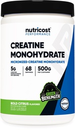 Nutricost Creatine Monohydrate Powder (Green Behemoth) 500 Gram