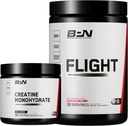 BARE PERFORMANŢA NUTRITION BPN Creatină Monohidrat şi zbor Pre Workout (Strawberry Kiwi) Bundle