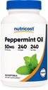 Nutricost Peppermint Oil Softgels (240 SFG) (50 MG) - Gluten Free, Terte Party Tested and OMG Free