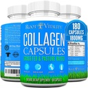 Root Vitality Colagen Peptides capsule - Grass-Fed, Pasture-Raise supliment de proteine hidrolizate pentru piele, păr, & Nails - non-GMO, Zero Pastile de zahăr zilnic pentru bărbați și femei (180 capsule)