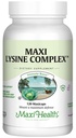 Maxi Health Lysine Complex cu Probiotice - L-Lysine 1000mg pentru Sinteza proteinei Canker Sores, și Pielea 60 Capsule